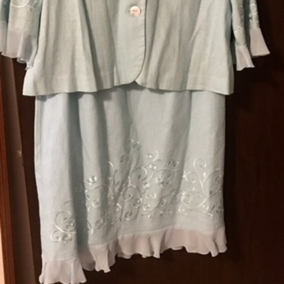 2 Piece-Dress Outfit Vintage Jessica Howard Woman 14-16 W Petite  **PLEASE READ - Picture 5 of 16